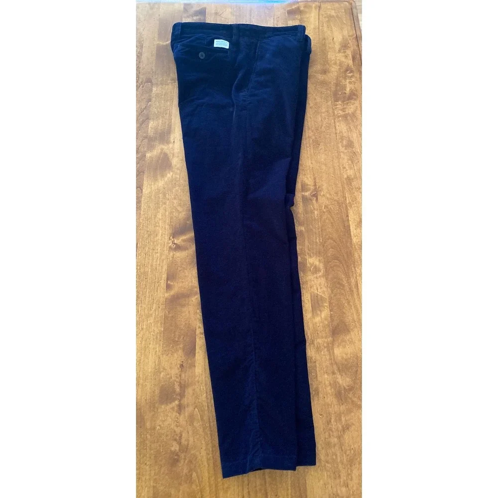 Norse Projects Aros Slim Corduroy Pant W30 L30 Navy Duca Visconti Italian Fabric